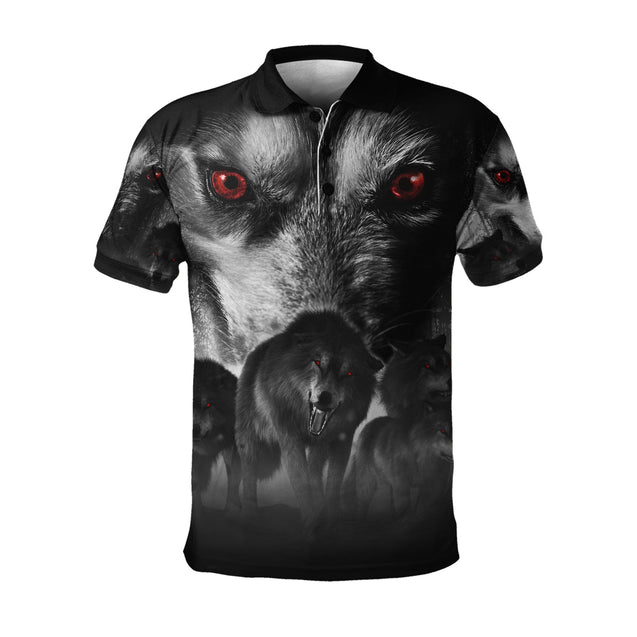 Wolf 3D All Over Printed Unisex Shirts