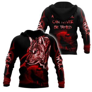 Wolf - A Wild Soul Can Never Be Tamed 3D All Over Printed Unisex Shirts No 01