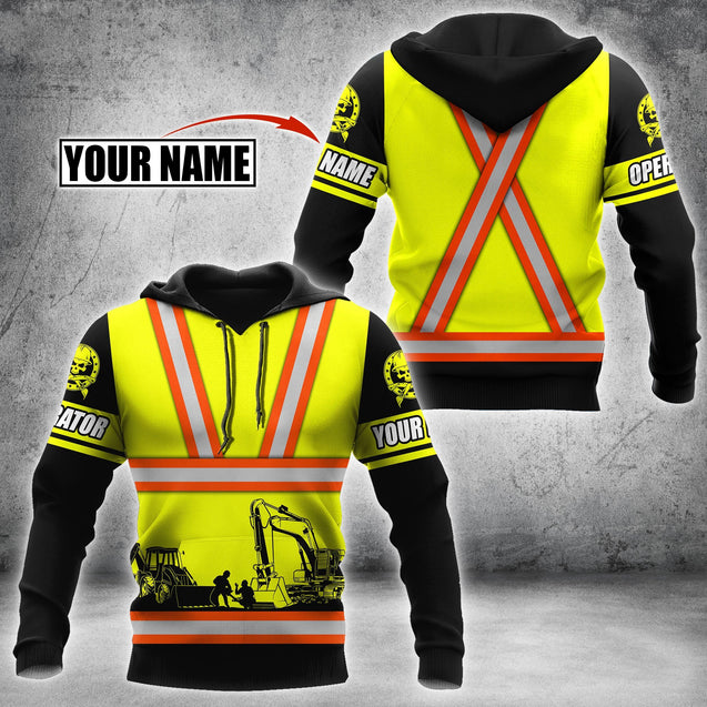 Customize Name Heavy Equipment Operator 3D All Over Printed Unisex Shirt