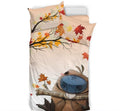Canada Duvet Cover- Canada Beaver Under Maple Tree Bedding Set NN8-BEDDING SETS-Khanh Arts-US Queen/Full-Vibe Cosy™