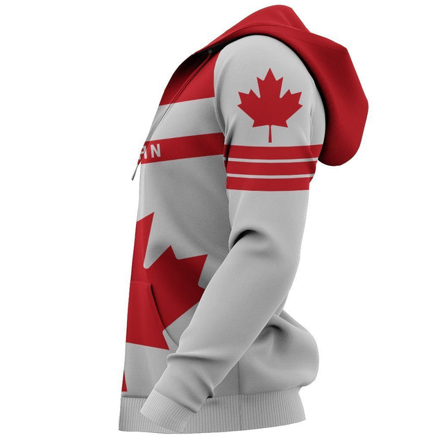 Canada Sport Zip-up Hoodie - Premium Style PL-Apparel-PL8386-Hoodie-S-Vibe Cosy™