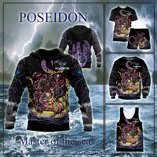 Poseidon Master of the sea Over 3D Printed MH270520-ML-Apparel-ML-Zipped Hoodie-S-Vibe Cosy™