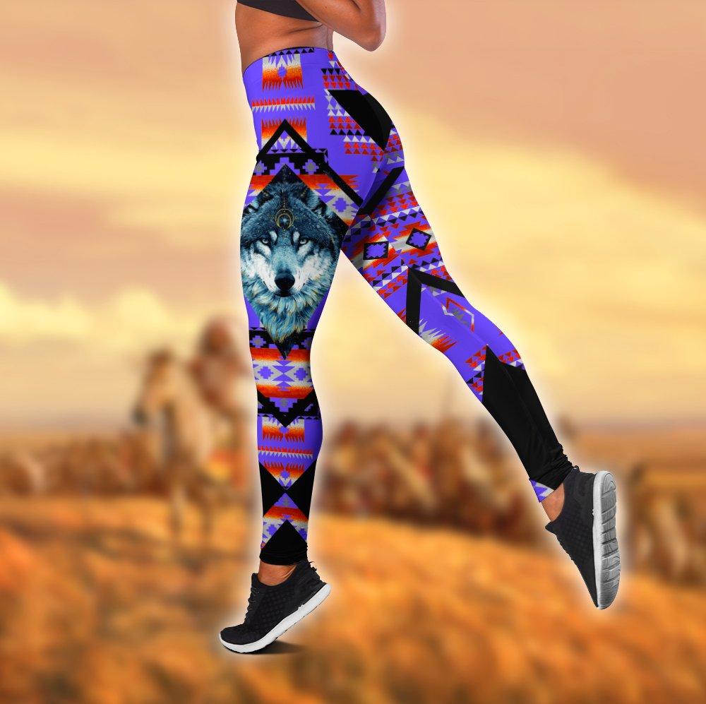 Native American 3D All Over Printed Legging + Hollow Tank