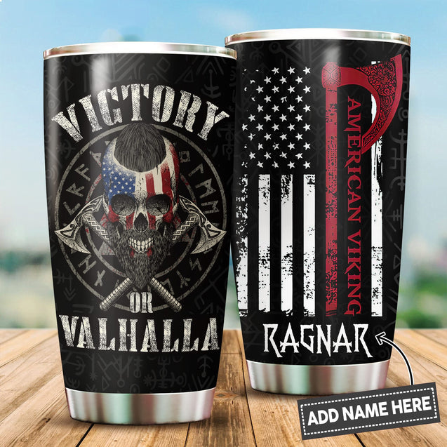 Customized Name Viking Steel Tumbler