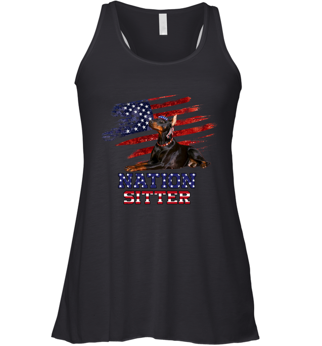 Nation Sitter Doberman Pi261202-Apparel-Amsbk-Racerback Tank-Black-XS-Vibe Cosy™