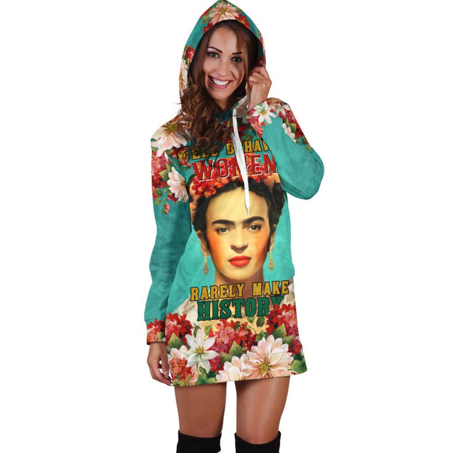 Frida Kahlo Make History Girls Hoodie Dress JJW22082005-TQH