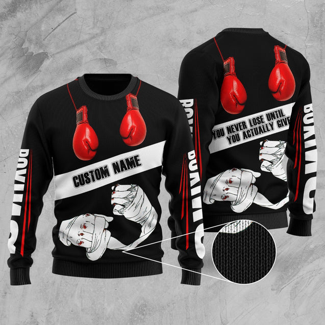 Custom Name Boxing 3D All Over Printed Unisex Shirts