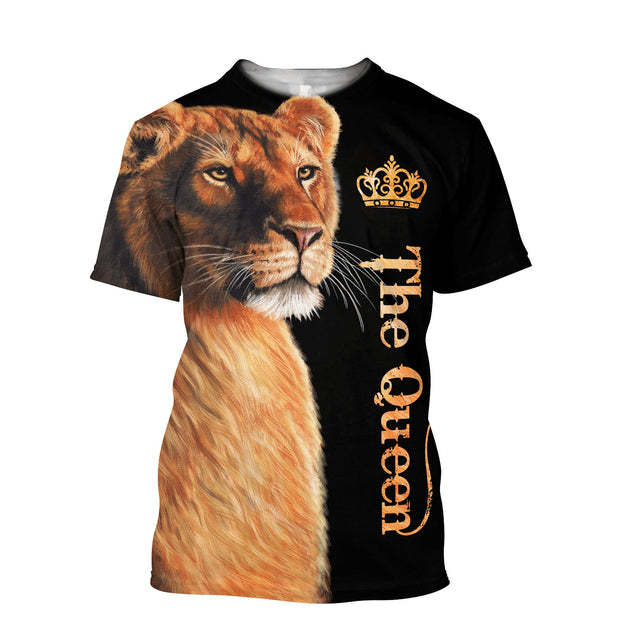 Lion Queen 3D All Over Printed Shirt for Women