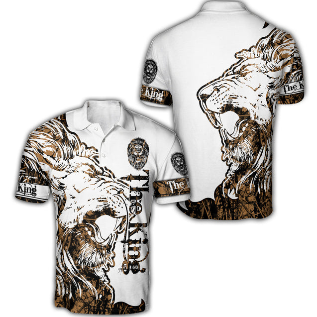 3D The Alpha King Lion Tattoo Over Printed Hoodie