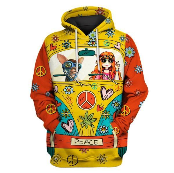Hippie Chihuahua Collection HG2393-Apparel-HG-Hoodie-S-Vibe Cosy™