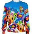 3D AOP Color Cow Shirt-Apparel-6teenth World-Sweatshirt-S-Vibe Cosy™