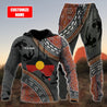 Custom name Aboriginal dots Zip pattern 3D design printed Combo Hoodie And Sweatpant