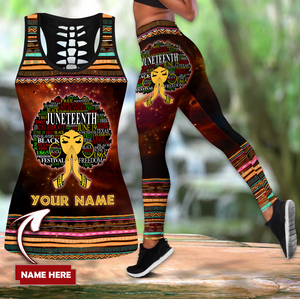 Personalized African Juneteenth Combo Legging + Tank Top TNA05052102