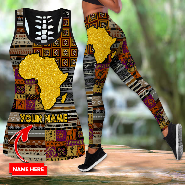 African Map Combo Legging + Tank Top TNA06052104