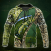 Bass Fishing Real Painting camo 3D print shirts