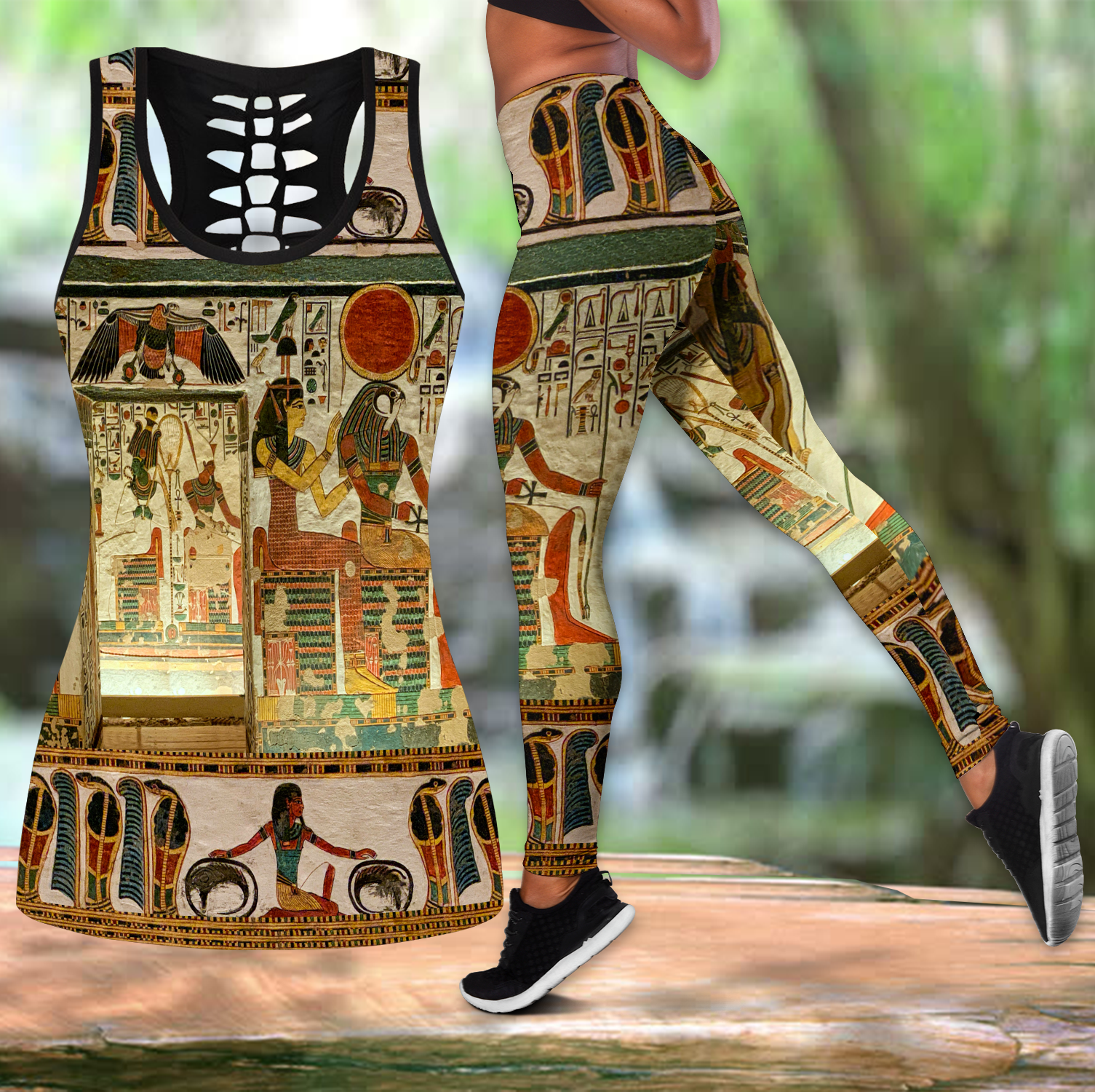 Tomb of nefertari Ancient Egypt Combo Legging Tank