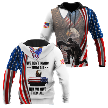 US Veteran 3D All Over Printed Unisex Hoodie