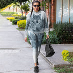 Love Wolf Native American 3D All Over Printed Shirts for Women