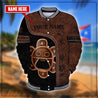 Customize Name  Puerto Rico Baseball jacket 3D All Over Printed Shirts