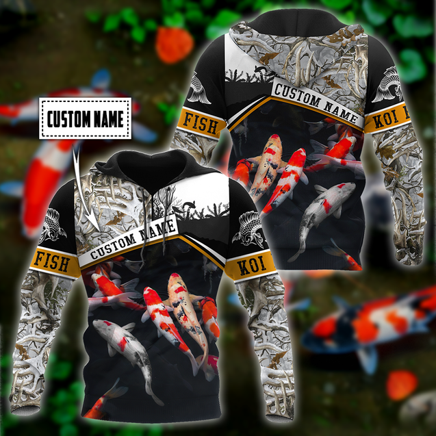 Personalized Name XT Beautiful Koi 3D All Over Printed Shirts VP01032104