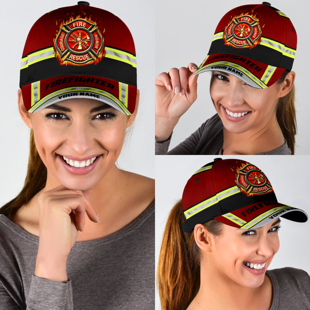 Customize Name Firefighter Classic Cap