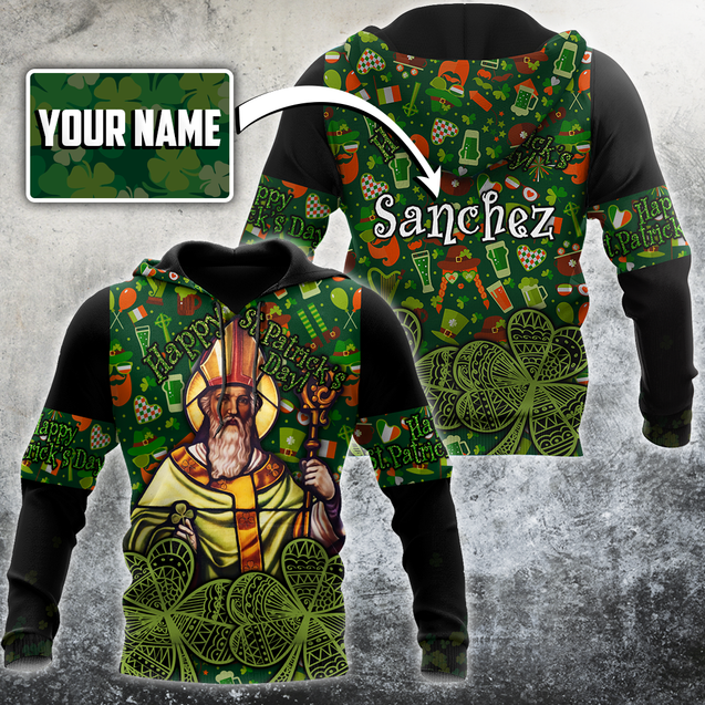 Customize Name Happy Patrick's Day Hoodie For Men And Women JJ02022101