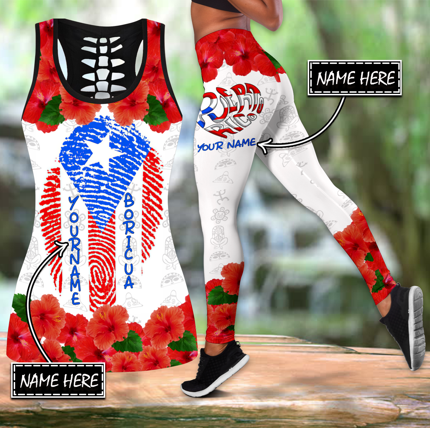 Customize Name Puerto Rico DNA Combo Outfit TNA31032101