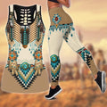 Native American 3D All Over Printed Legging + Hollow Tank Combo