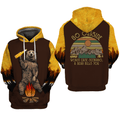 A Bear Kills You Vintage Camping All Over Printed Hoodie