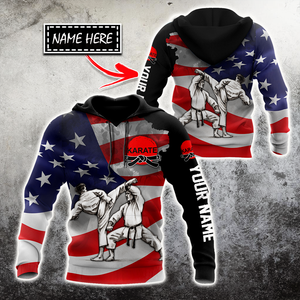 Customize Name Karate Hoodie For Men And Women TNA18032107