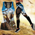 Native American 3D All Over Printed Legging + Hollow Tank