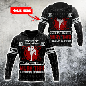 Customize Name Dont Touch Me Muay Thai Hoodie For Men And Women TNA02042103