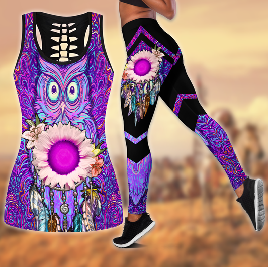Native American 3D All Over Printed Legging + Hollow Tank