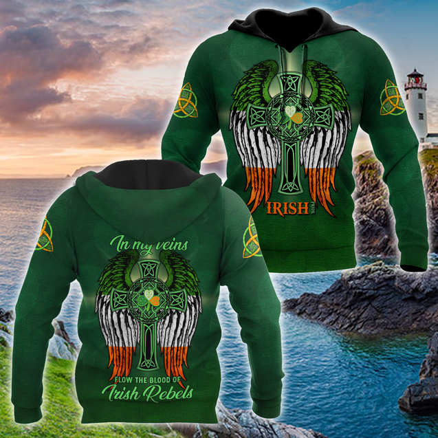 Irish In My Veins 3D All Over Printed Unisex Shirts DQB20022021