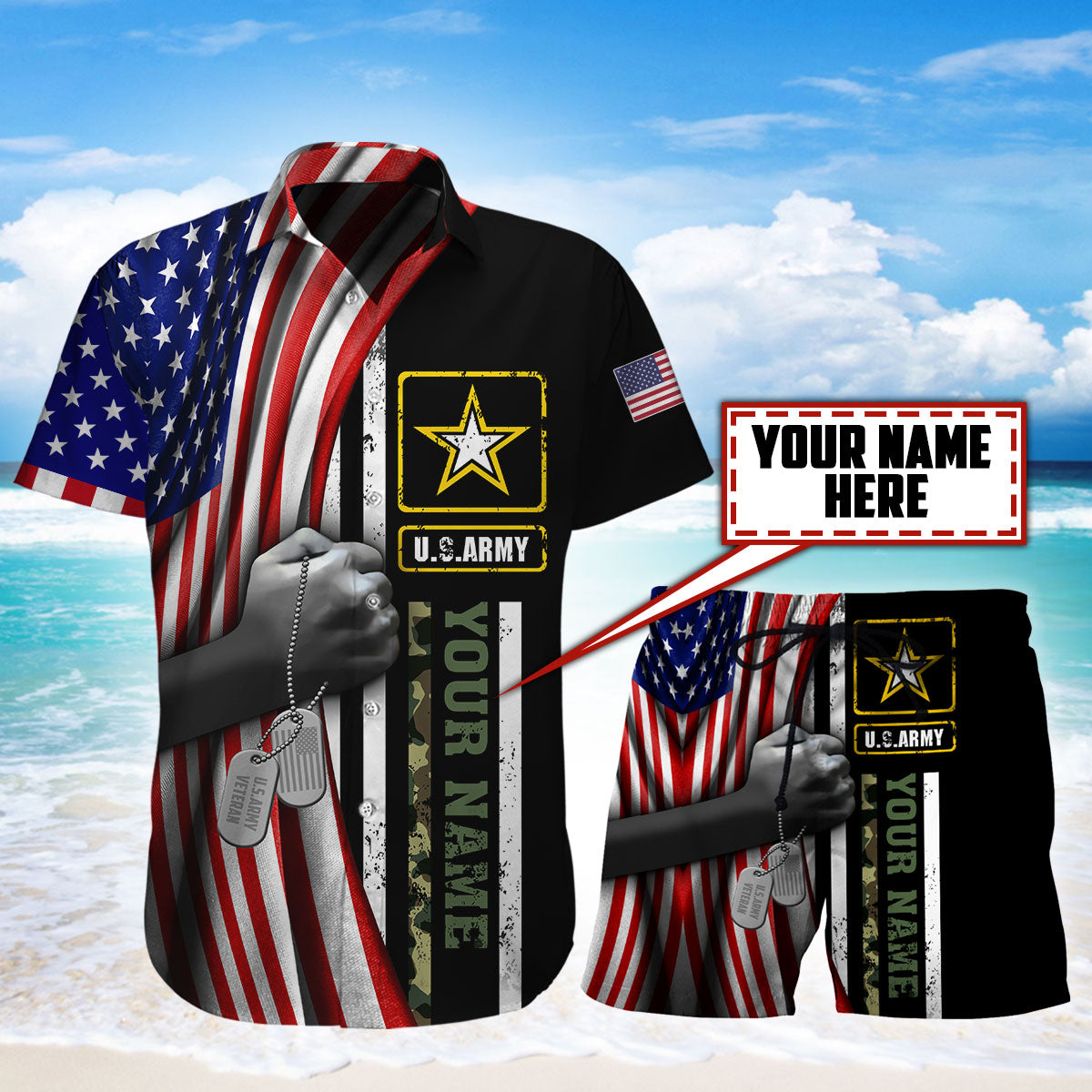 US Army 3D All Over Printed Unisex Shirts