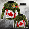 Personalized Name XT Canadian Army Pullover 3D All Over Printed Shirts TNA12032105