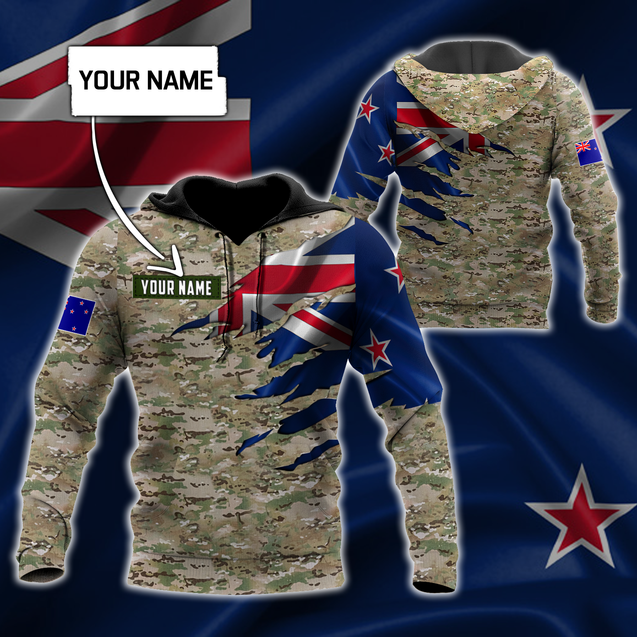 Remembrance New Zealand Camo Soldier 3D print shirts