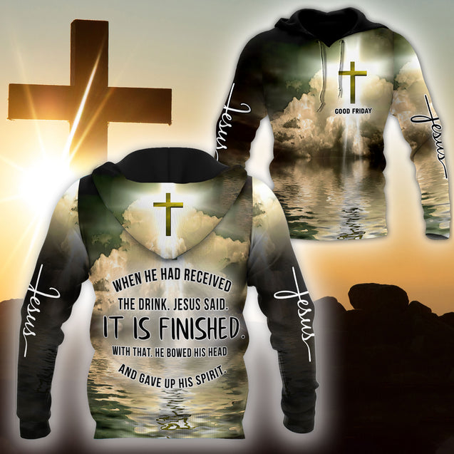 Premium Unisex Hoodie 3D All Over Printed Easter Day Christian Jesus No45 ML