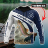 Custom name Rainbow Trout fishing design 3d print shirts