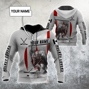 3D All Over Printed Hockey Canada Unisex Shirts SN03032105 Custom Name XT