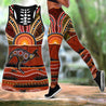 Aboriginal Kangaroo running Australia Art Combo Legging Tank