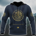 Mexico Pasaporte 3D All Over Printed Unisex Hoodie