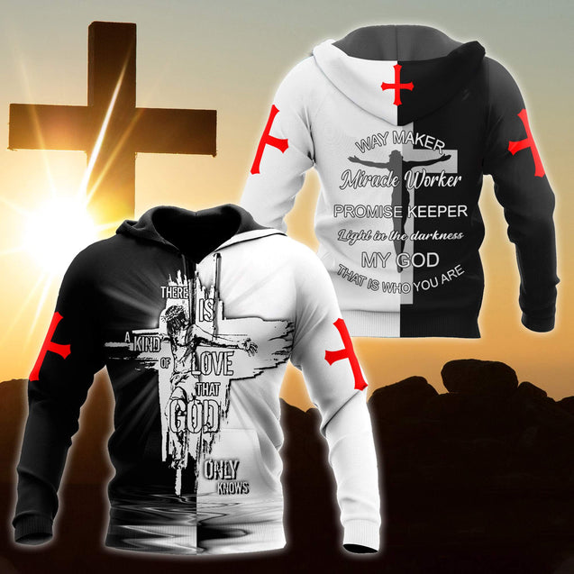 Jesus-There is A Kind of Love 3D All Over Printed Unisex Hoodie