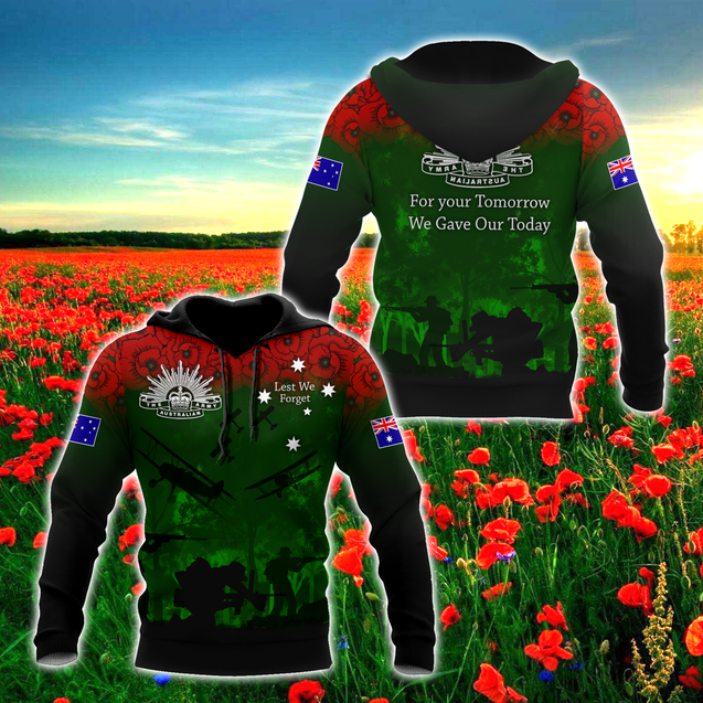 Premium Unisex Hoodie Remember Anzac Day ML PD25022101