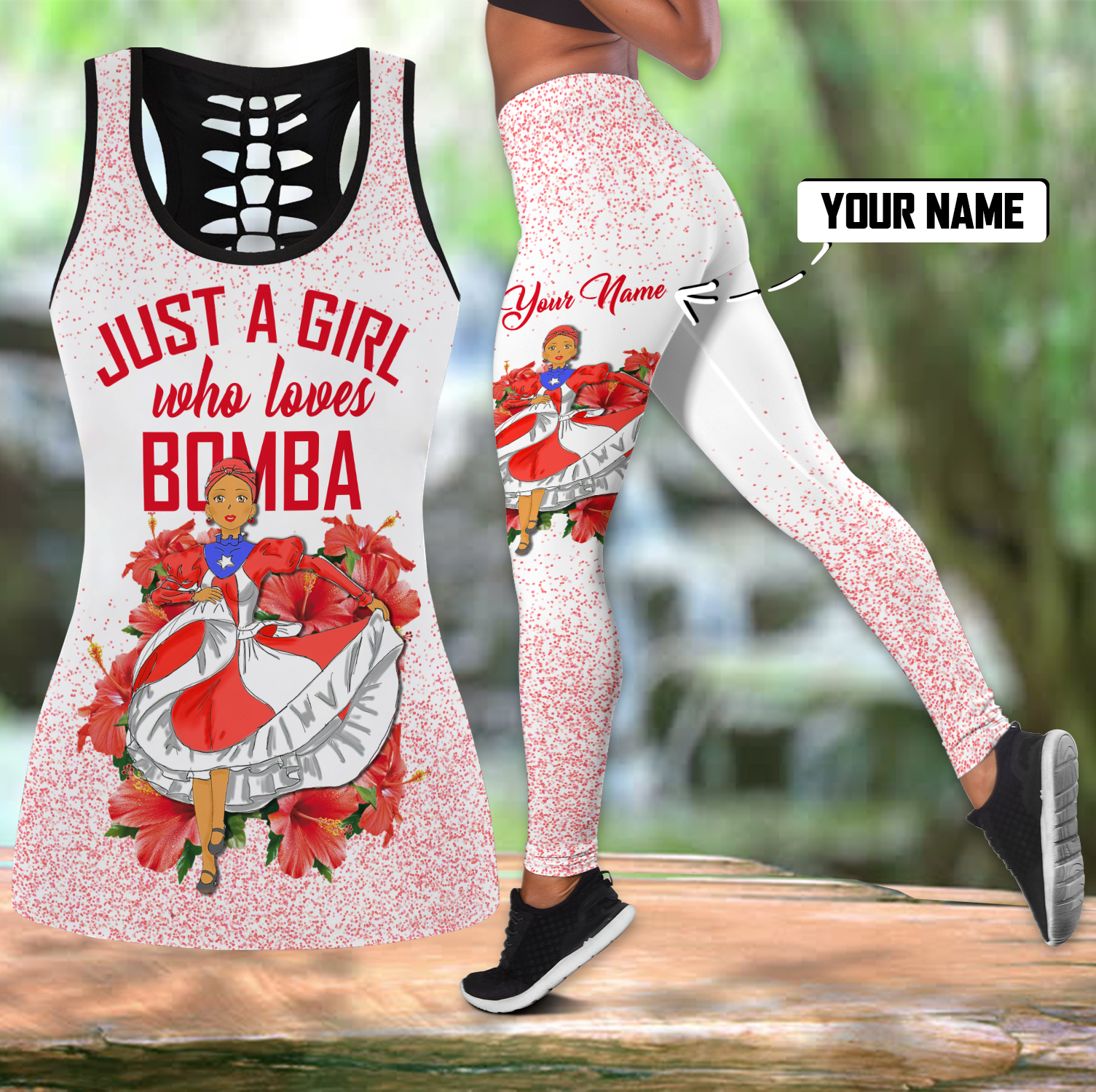 Customize Name Bomba Girls Puerto Rico Combo Outfit MH26032104