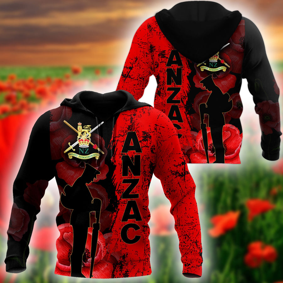 Premium Anzac Day 2021 New Zealand Army 3D Printed Unisex Shirts TN NTN31032107