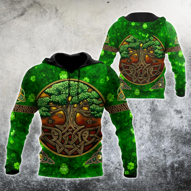 Premium Tree Of Life Irish Saint Patrick's Day 3D Printed Unisex Shirts TN