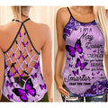 May girl Butterflies Combo Legging Camisole Tank