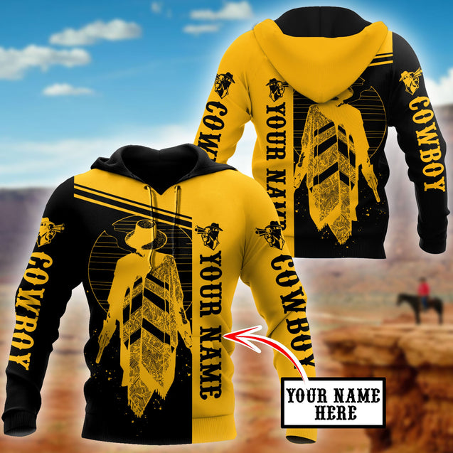 Cowboy No2 Personalized Name 3D Over Printed Unisex Deluxe Hoodie ML