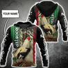 Personalized Name Rooster Mexico 3D All Over Printed Hoodie